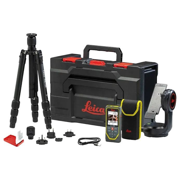 Leica Disto X6 Laser Distance Meter P2P Kit- Incl. DST 360-X Adapter & TRI 120 + Case