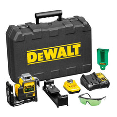 Dewalt DCE089D1GXE Green Beam Multiline Laser Level 3 x 360 Lines