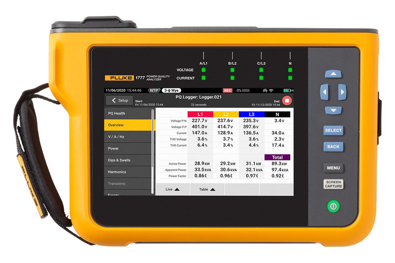 Fluke 1777 Basic, Power Quality Analyzer (Item no. 5272819)