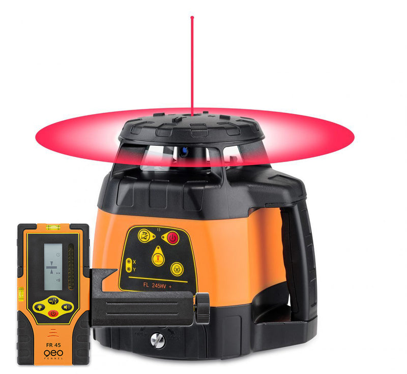 geo-FENNEL FL 245HV+ Rotating Laser Level with Receiver