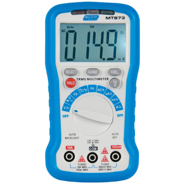 Major Tech MT873 600V AC/DC True RMS Multimeter (Trms Compact DMM) 1