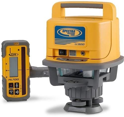 Spectra Precision LL500 Exterior Laser Level with HL700 Laser Receiver