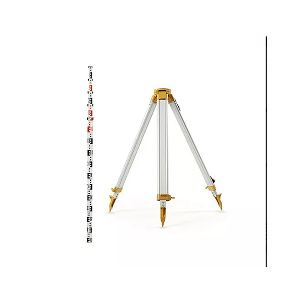 Topcon Standard Dome Aluminium Tripod & 5m 5 section E-face staff