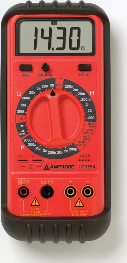 Fluke Amprobe LCR55A Digital LCR Meter, Inductance, Resistance