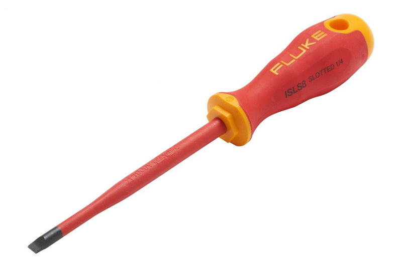 Fluke Insulated Slotted Screwdriver (item no. 5067271, 5067280, 5067298, 5067306, 5067314, 5067323, 5067338)